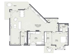 Prodej bytu 3+kk, Praha - Troja, Sádky, 124 m2