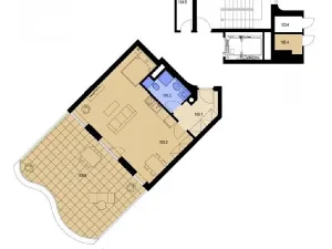 Prodej bytu 2+kk, Praha - Kyje, Pelušková, 42 m2