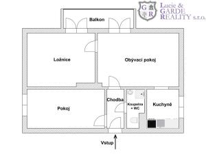 Prodej bytu 3+1, Bernartice, V zahrádce, 57 m2
