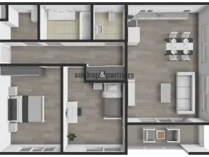 Prodej bytu 3+kk, Praha - Hloubětín, Poděbradská, 76 m2