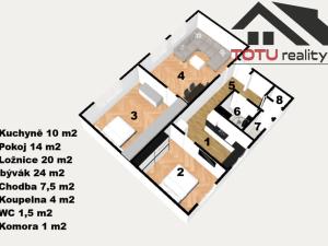 Prodej bytu 3+1, Jaroměř, Svat. Čecha, 82 m2
