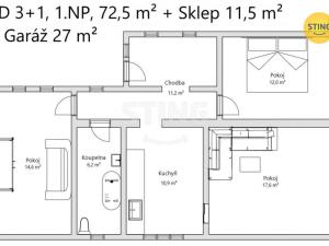 Prodej rodinného domu, Lipová, 95 m2
