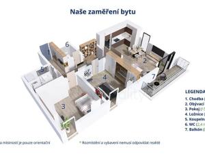 Pronájem bytu 3+kk, Havlíčkův Brod, Na Spravedlnosti, 82 m2