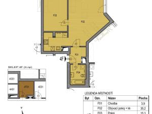 Pronájem bytu 2+kk, Plzeň, Šafaříkovy sady, 59 m2