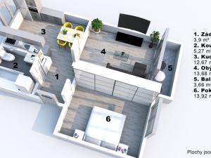 Prodej bytu 2+1, Chvaletice, Československé armády, 48 m2