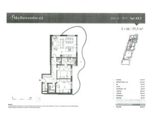 Pronájem bytu 3+kk, Praha, Devonská, 97 m2