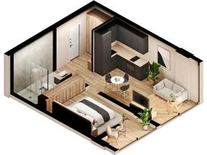 Prodej bytu 1+kk, Varna, Bulharsko, 30 m2