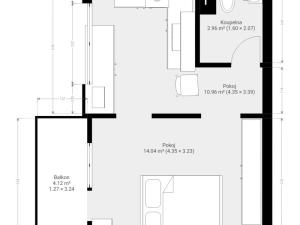 Pronájem bytu 1+1, Brno, Wollmanova, 33 m2