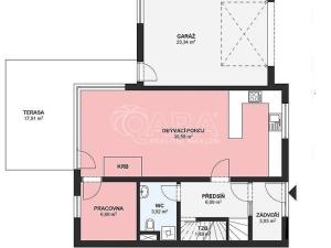 Pronájem rodinného domu, Kuřim, Rozdělovací, 141 m2