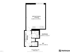 Prodej bytu 1+kk, Praha - Strašnice, Černokostelecká, 33 m2