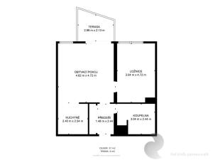 Pronájem bytu 2+kk, České Budějovice, Resslova, 54 m2