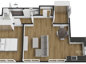 Pronájem bytu 2+kk, Praha - Žižkov, Krásova, 63 m2