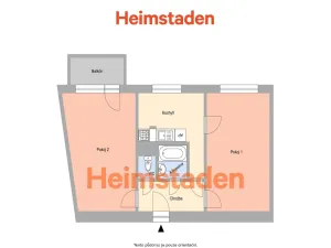 Pronájem bytu 2+1, Ostrava - Mariánské Hory, Korunní, 50 m2