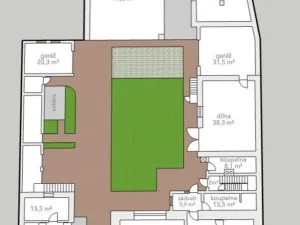 Prodej rodinného domu, Moravany - Turov, 550 m2