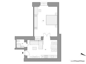 Prodej bytu 2+kk, Praha - Karlín, Karlínské náměstí, 50 m2