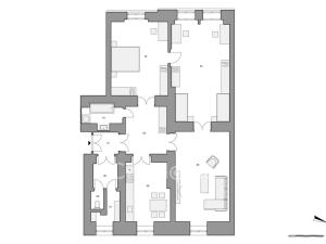 Prodej bytu 3+1, Praha - Karlín, Karlínské náměstí, 141 m2