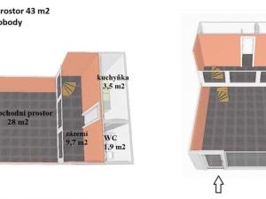 Prodej obchodního prostoru, Brno, náměstí Svobody, 43 m2