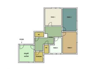 Prodej bytu 4+1, Kocbeře - Nové Kocbeře, 89 m2