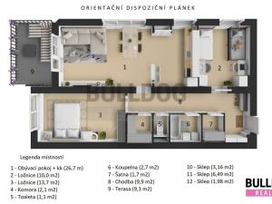 Prodej bytu 3+kk, Straky, 80 m2