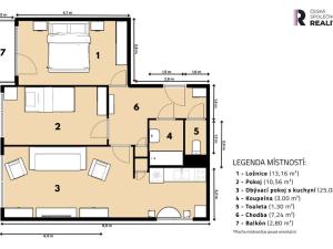 Pronájem bytu 3+kk, Praha - Řepy, Bazovského, 68 m2