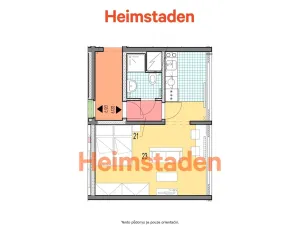 Pronájem bytu 1+kk, Karviná - Hranice, Slovenská, 35 m2