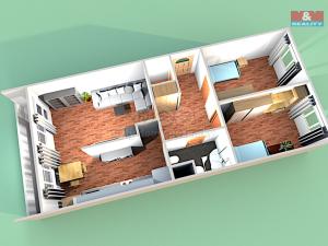 Pronájem bytu 3+1, Praha, Konstantinova, 71 m2