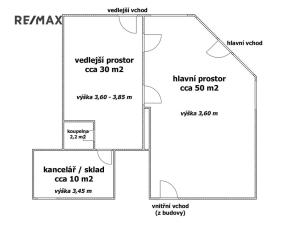 Prodej obchodního prostoru, Kladno, Poštovní náměstí, 92 m2