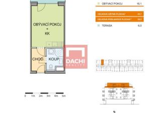 Prodej bytu 1+kk, Olomouc, Aloise Rašína, 8221 m2