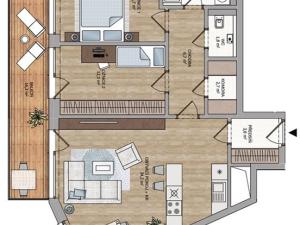 Pronájem bytu 3+kk, Praha - Košíře, Naskové, 104 m2