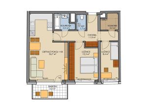 Prodej bytu 3+kk, Praha, Chilská, 72 m2