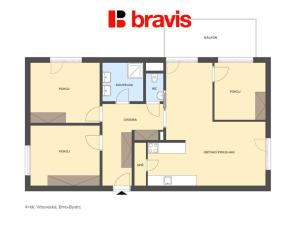 Pronájem bytu 4+kk, Brno - Bystrc, Vrbovecká, 89 m2