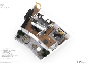Prodej bytu 1+1, Praha - Veleslavín, Veleslavínská, 47 m2