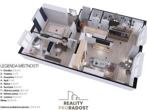 Prodej bytu 3+1, Dubňany, Palackého, 63 m2