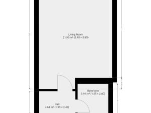 Pronájem bytu 1+kk, Praha - Hloubětín, Poděbradská, 33 m2