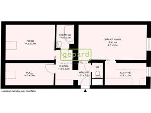 Prodej bytu 3+1, České Budějovice, Komenského, 57 m2