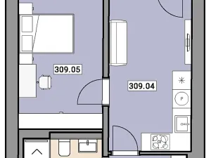 Prodej bytu 2+kk, Praha - Zbraslav, Elišky Přemyslovny, 41 m2