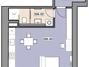 Prodej bytu 1+kk, Praha - Zbraslav, Elišky Přemyslovny, 38 m2