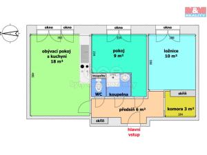 Prodej bytu 3+kk, Ostrava - Poruba, Aleše Hrdličky, 49 m2