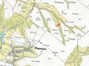Prodej lesa, Popovice, 3117 m2