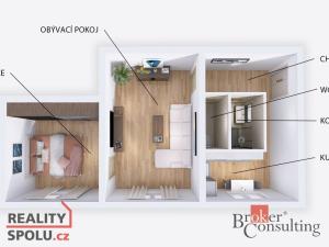 Prodej bytu 2+1, Olomouc - Holice, Slunečná, 51 m2