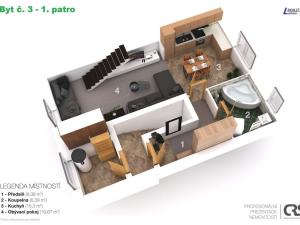 Pronájem bytu 2+kk, Příbram - Příbram IV, Cihlářská, 74 m2