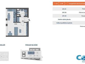 Pronájem bytu 1+kk, Praha - Hloubětín, Anny Čížkové, 32 m2