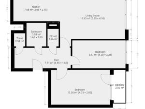 Pronájem bytu 3+kk, Praha - Chodov, Metodějova, 63 m2