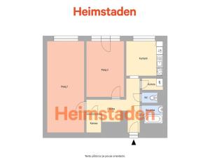 Pronájem bytu 2+1, Ostrava - Poruba, Nálepkovo náměstí, 65 m2