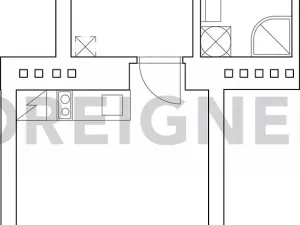 Pronájem bytu 1+kk, Brno, Bratislavská, 32 m2
