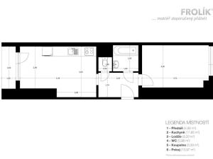 Pronájem bytu 2+kk, Praha - Stodůlky, Písková, 41 m2