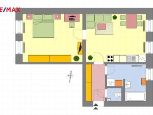 Pronájem bytu 2+kk, Jablonec nad Nisou, Podhorská, 57 m2