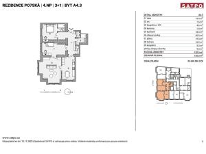 Prodej bytu 3+1, Praha - Vinohrady, Polská, 121 m2