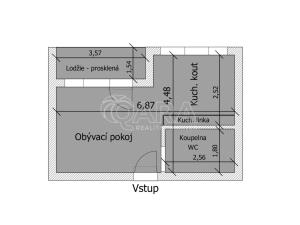 Pronájem bytu 1+1, Kralupy nad Vltavou, sídl. Hůrka, 30 m2