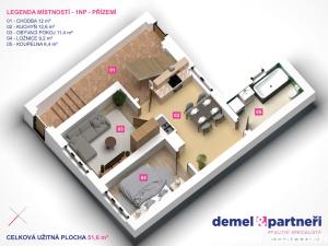 Prodej rodinného domu, Třebíč, Heliadova, 104 m2